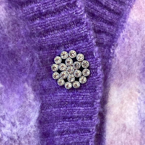 Zara Sweaters Nwot Zara Jeweled Button Oversized Soft Feltedlook